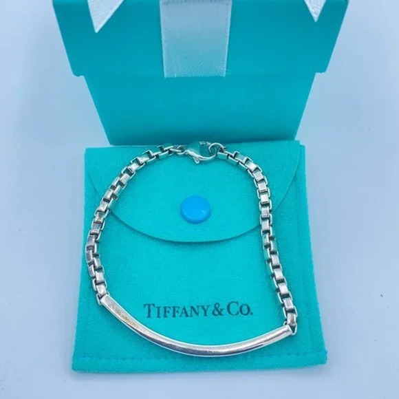 Tiffany & Co. Jewelry - Tiffany & Co. Sliver Box Venetian Link IID Bracelet 7"